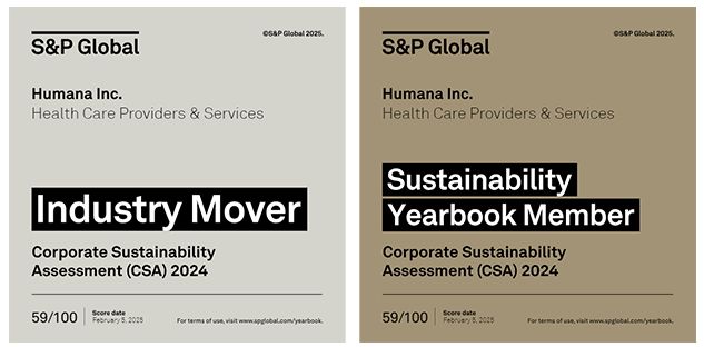 Sustainability Yearbook mention for Humana.