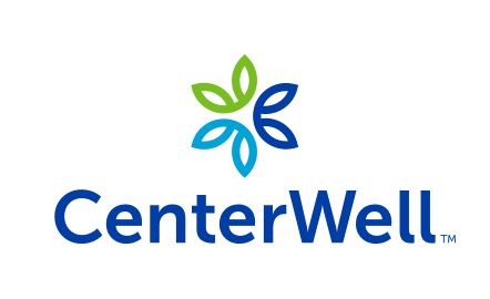 CenterWell Dark Blue Light Blue and Green Vertical logo with TM