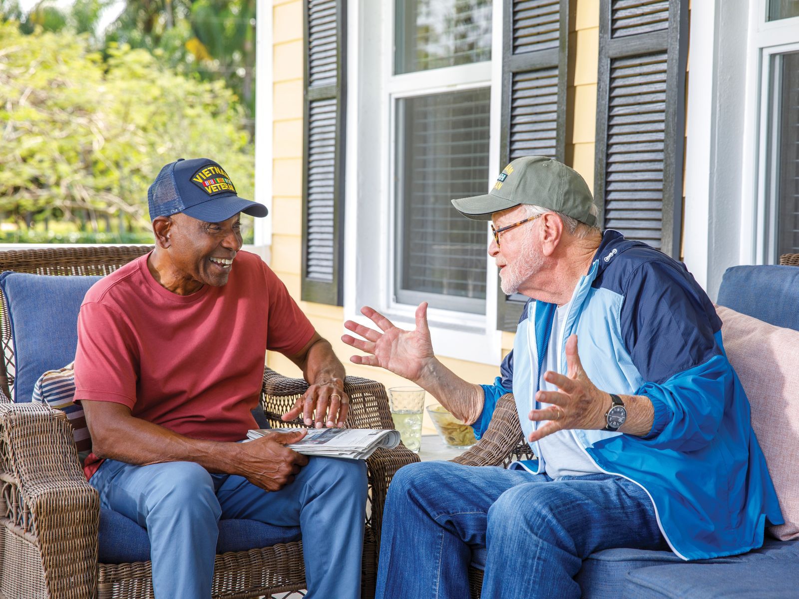 Two Veterans talking