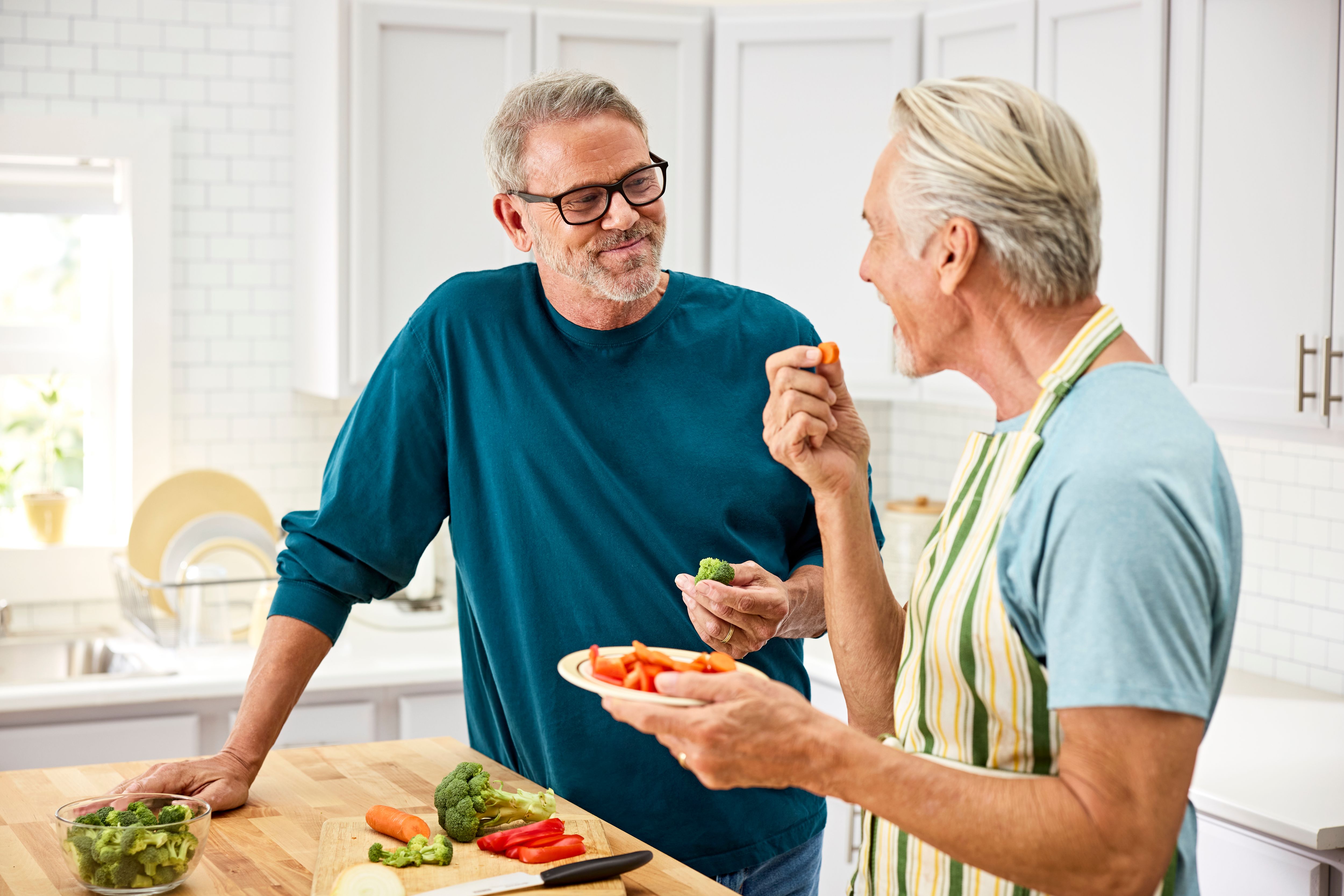 2 men in kitchen