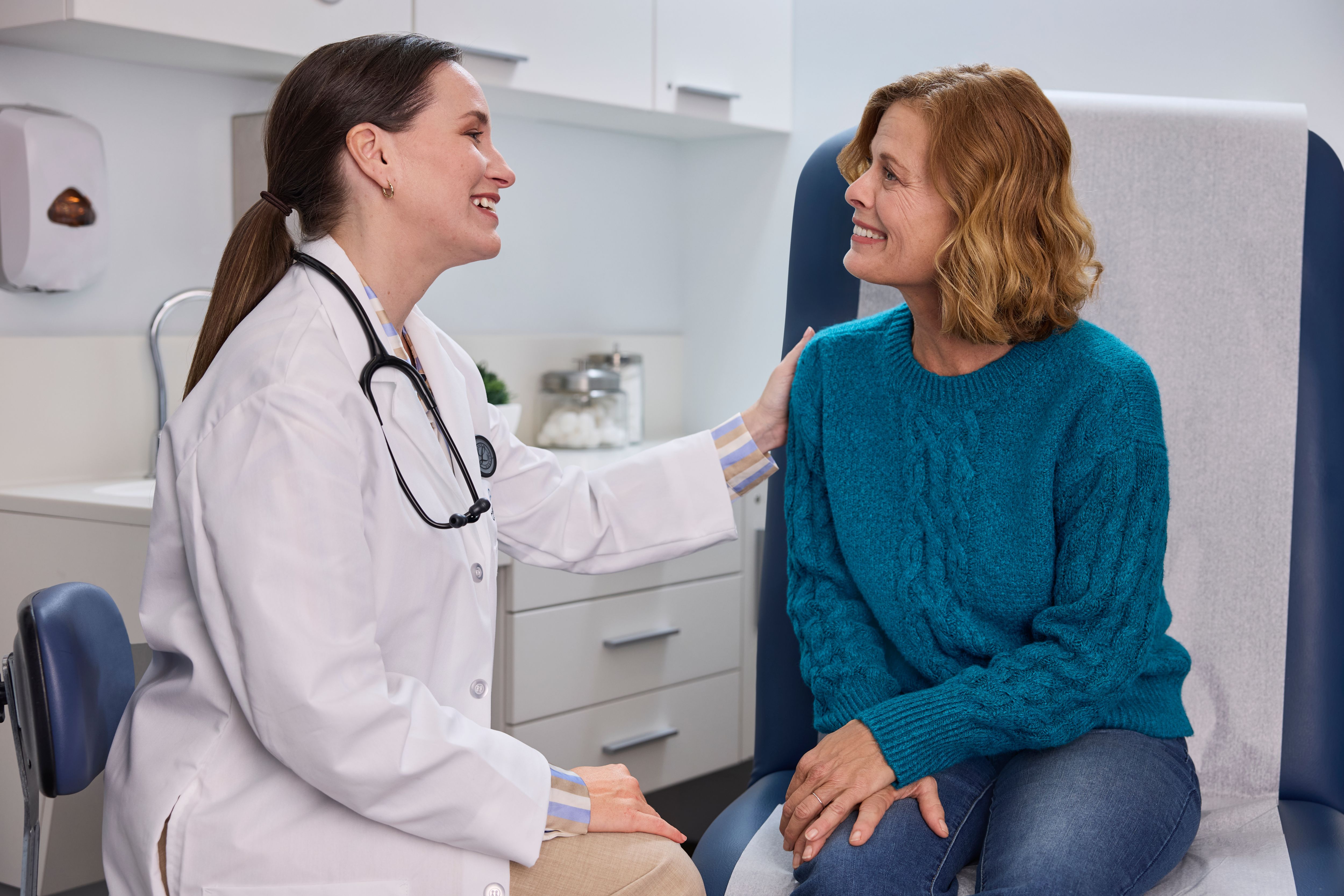 doctor talking to patient