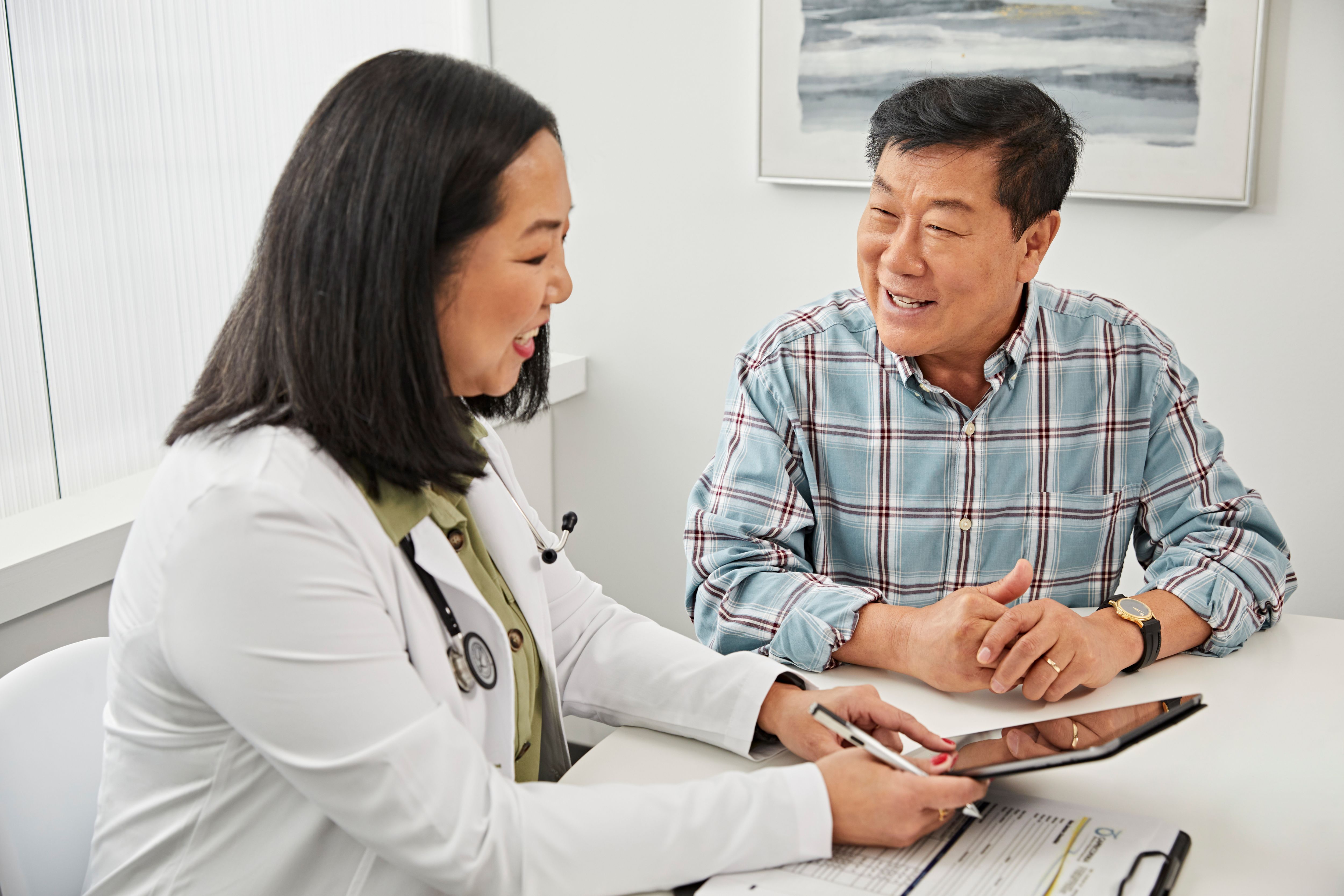 Provider having consultation in doctors office