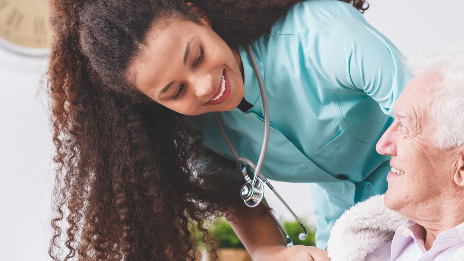 Healthcare provider consults with patient.