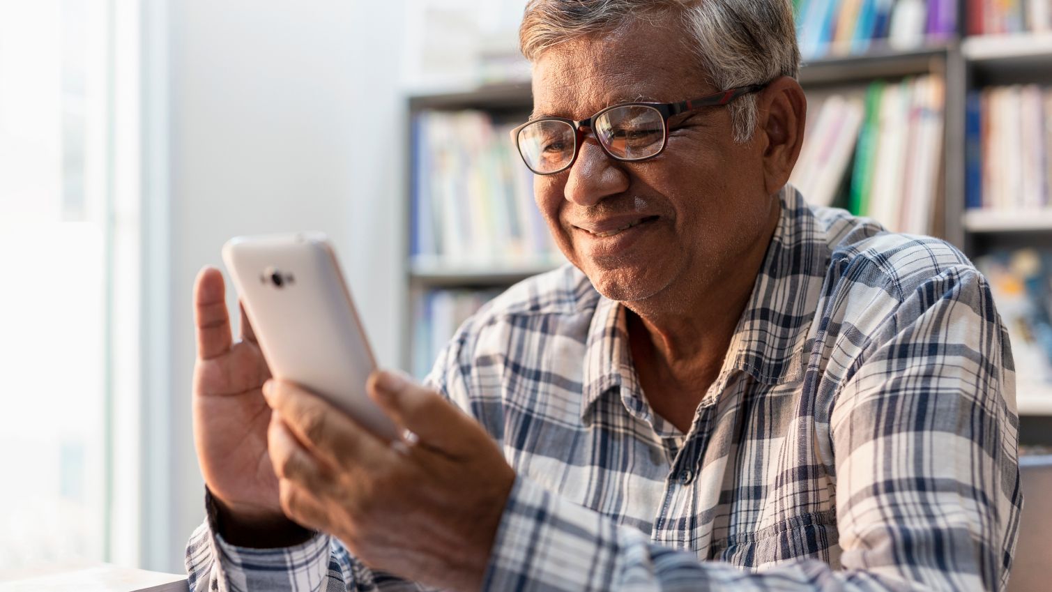 person checking his phone