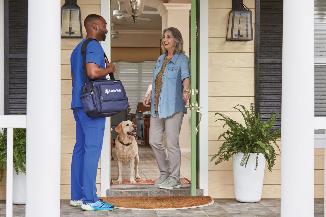 Home visit with patient