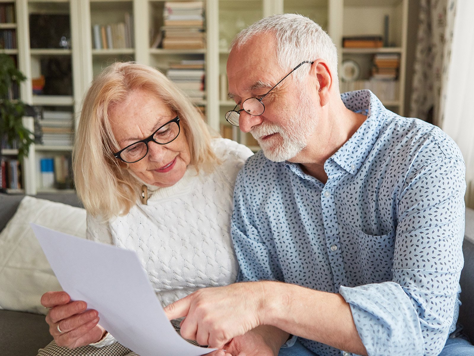 Man buying hearing aides