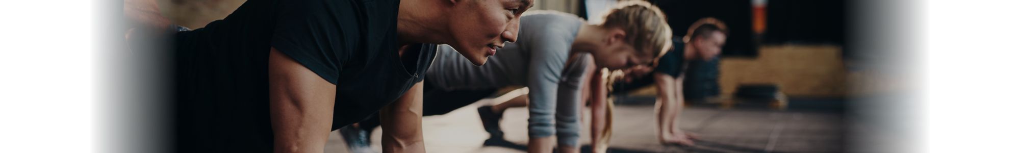 Group of people at fitness class