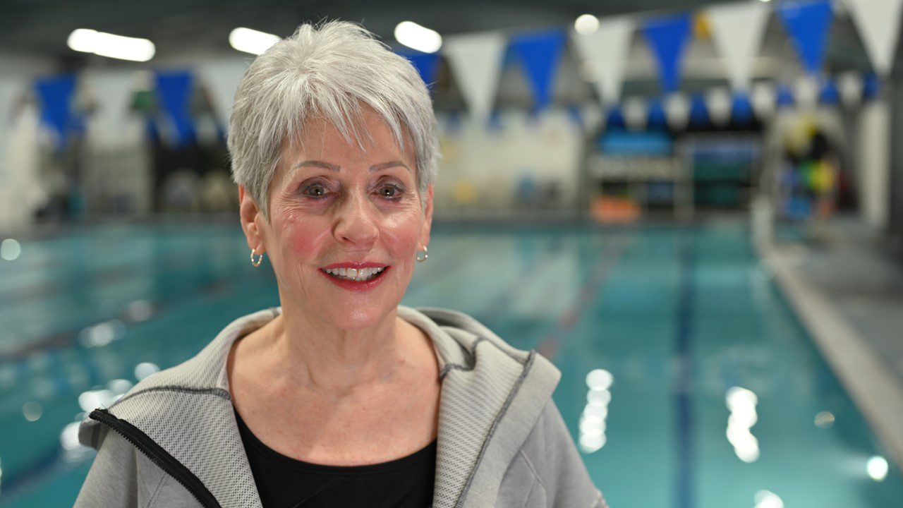 Swimmer at the pool