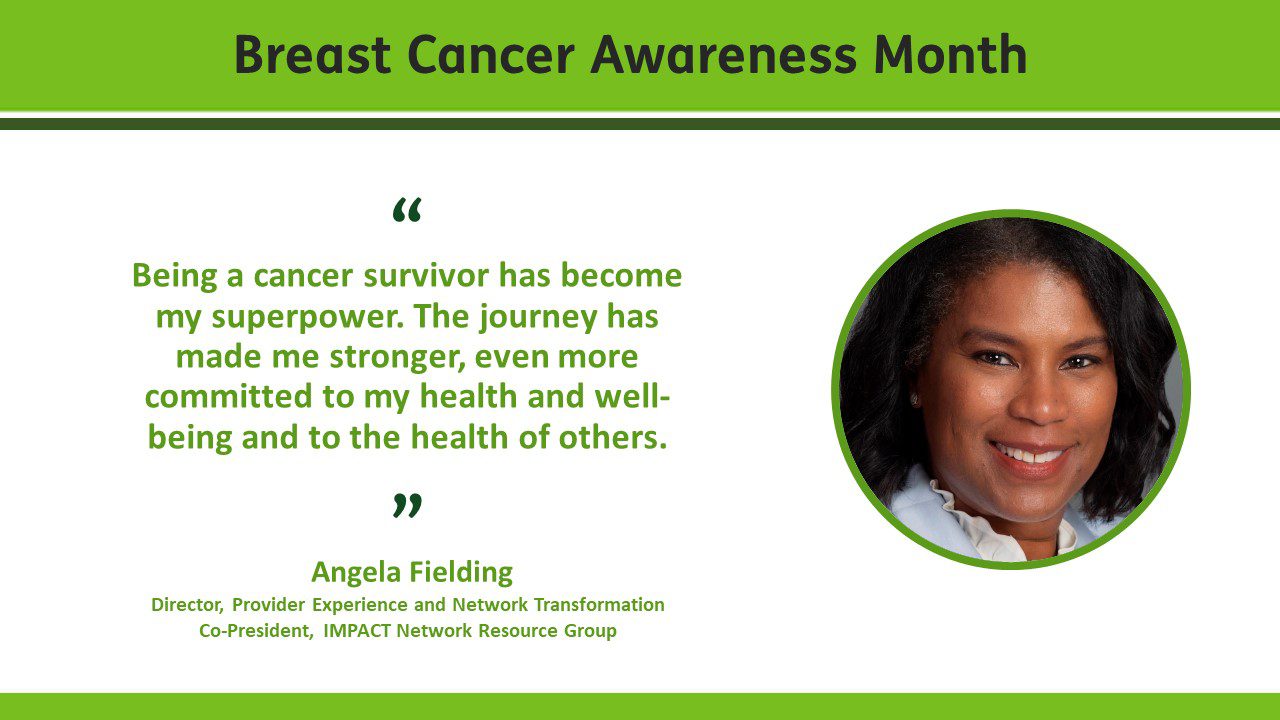 Breast cancer survivor Angela Fielding, Impact NRG