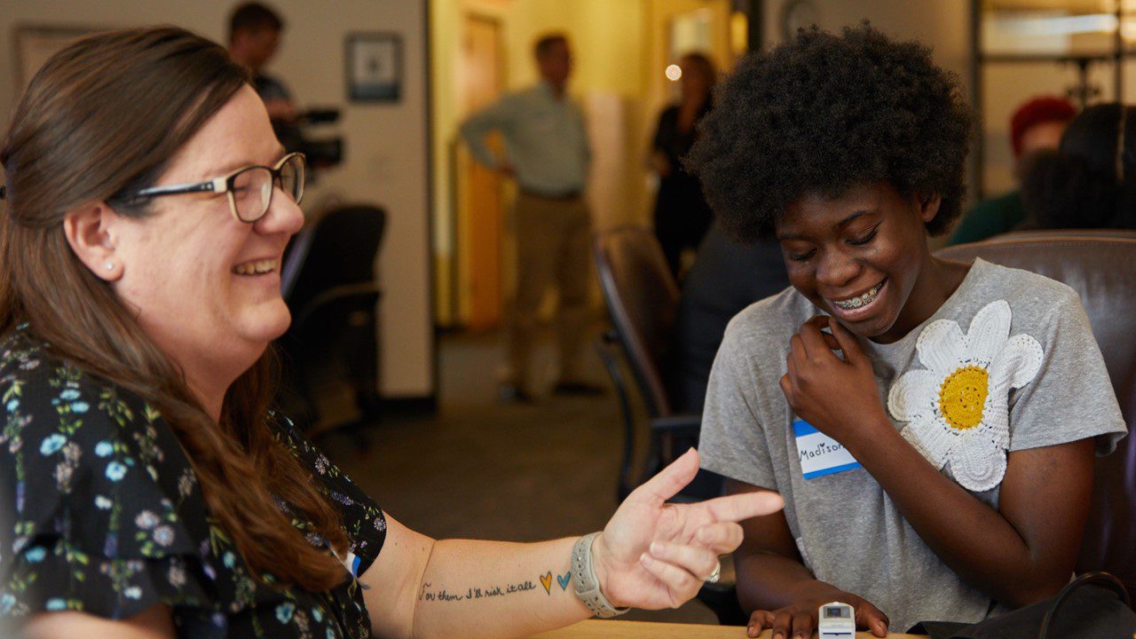 Student learns about using the tools of nursing