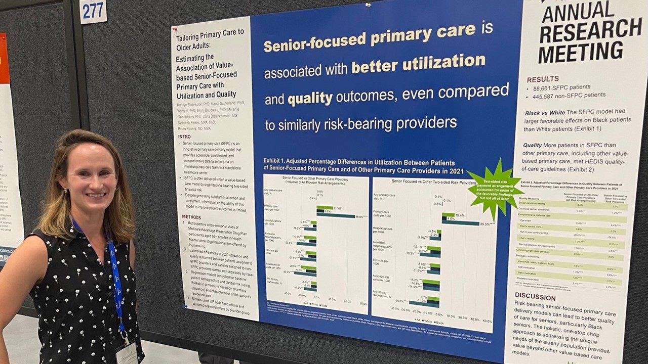 Humana Healthcare Research team member presents study poster at AcademyHealth meeting