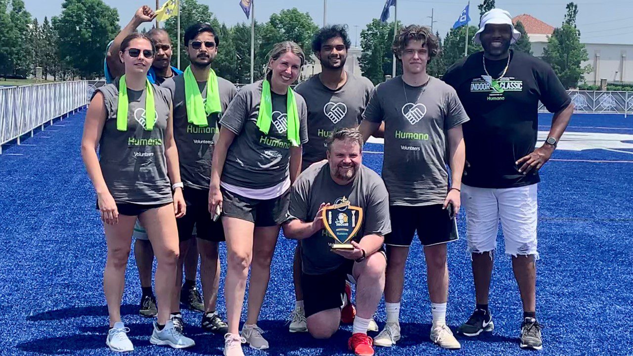 Humana soccer team winners at 2023 corporate games