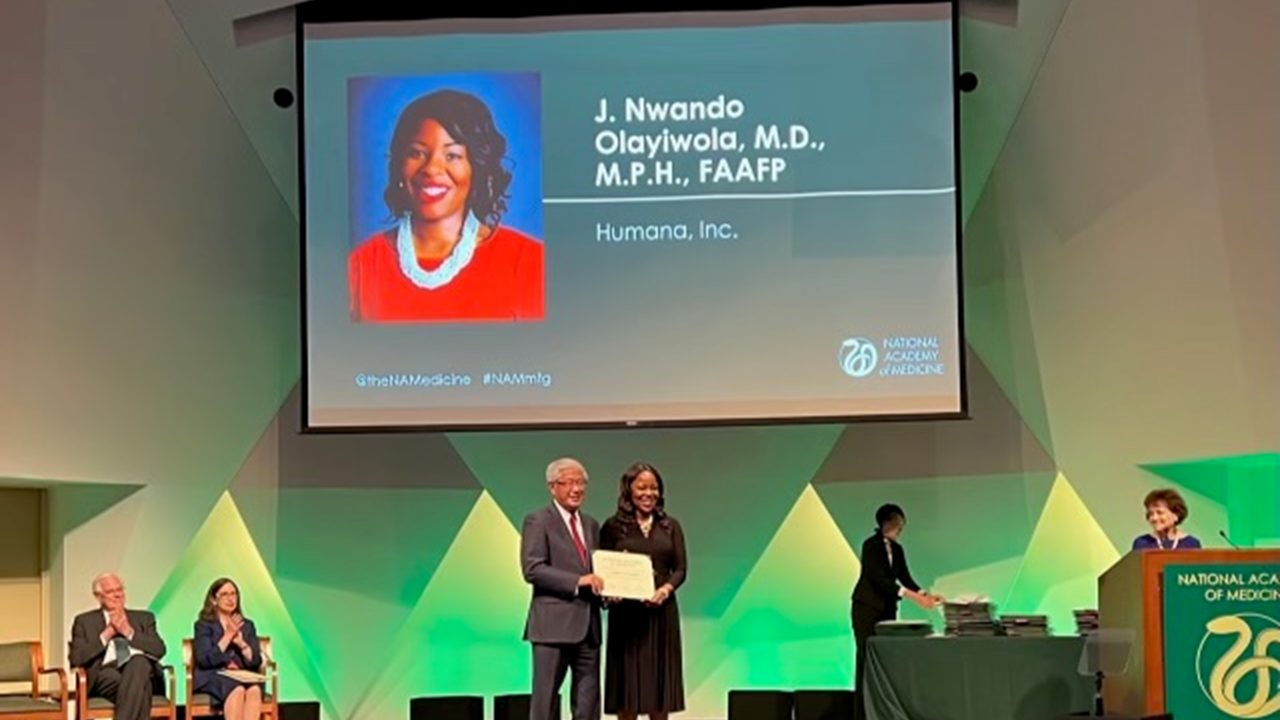Dr. Olayiwola inducted into NAM
