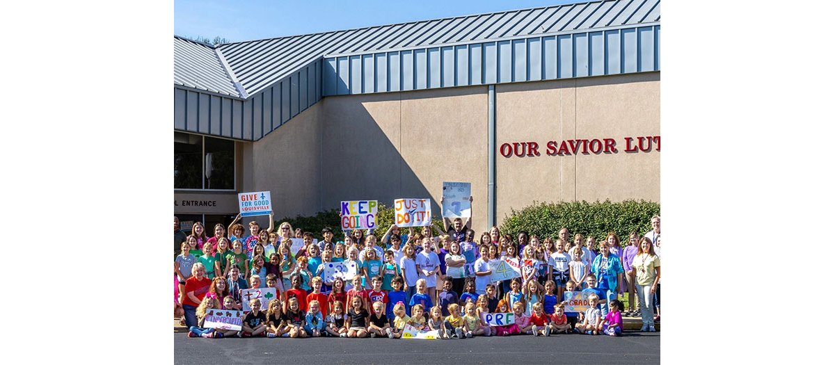 Savior Lutheran students