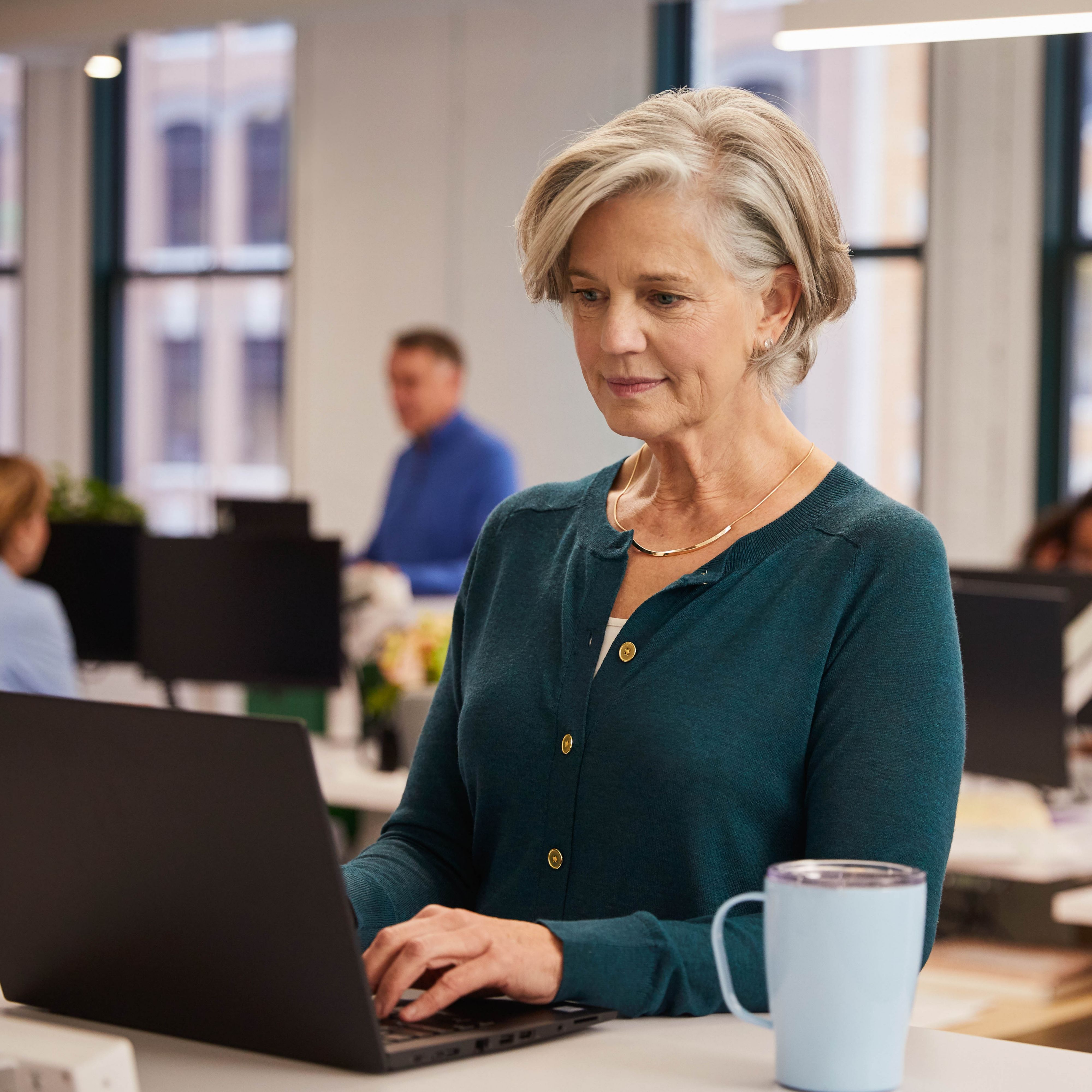 Standing Desk Worker